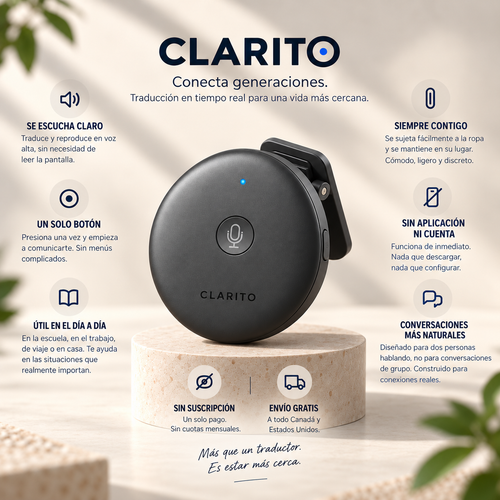 Clarito, traductor de voz español e inglés