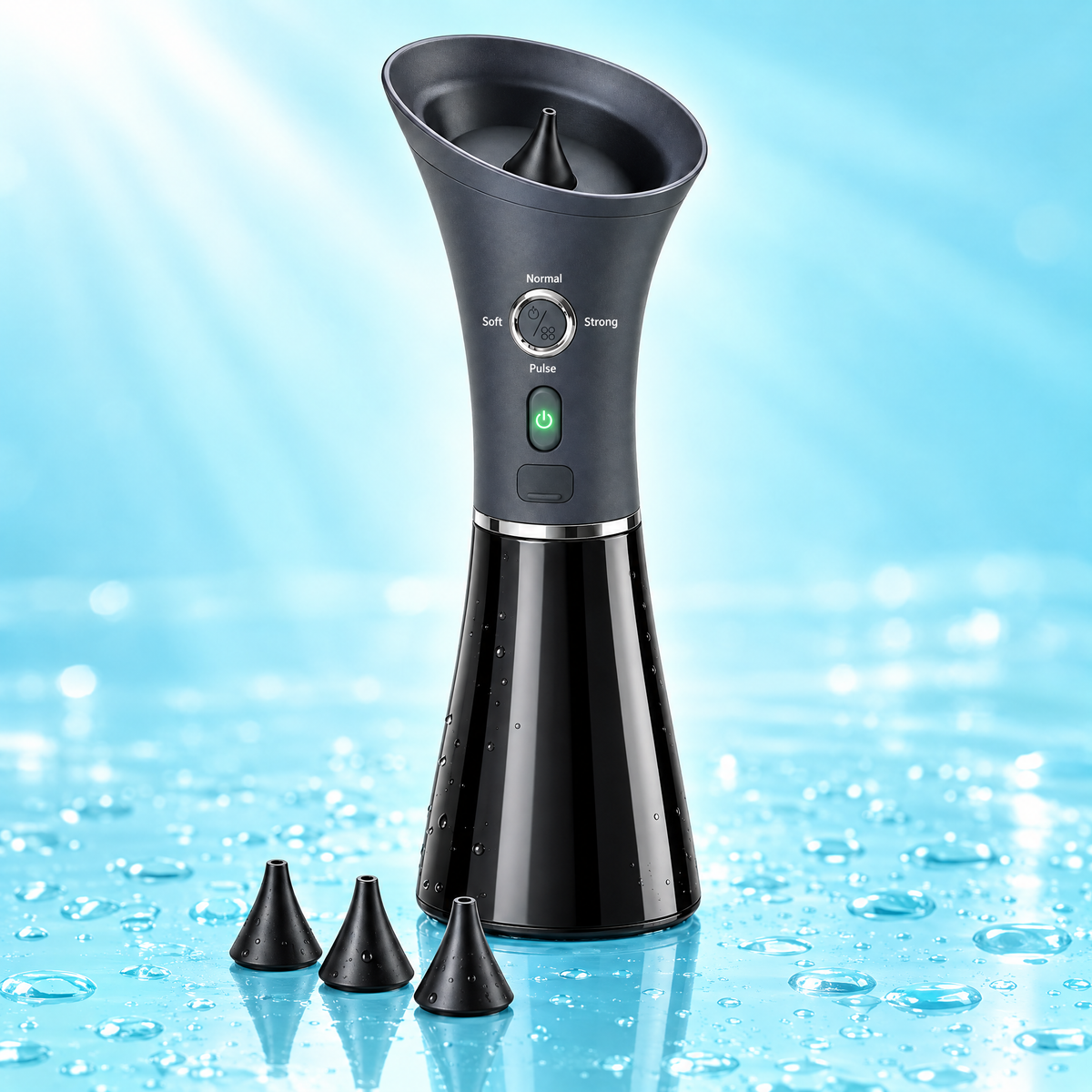 CLARITO Ear Washer on a bright aqua surface